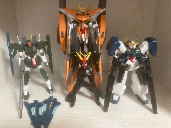 HG セラヴィーガンダム ケルディムガンダム セラフィムガンダム ガンダムハルート最終決戦仕様 まとめ売り 組立済み 完成品