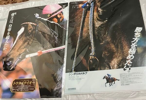 JRA ヒーロー列伝 クリアファイル シンボリルドルフ トウカイテイオー