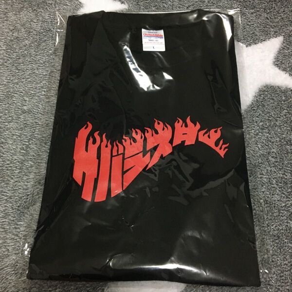 サバシスター My girlfriend is PIZZA OF DEATH Tour ファイヤーロゴTシャツ XL 黒 ブラック