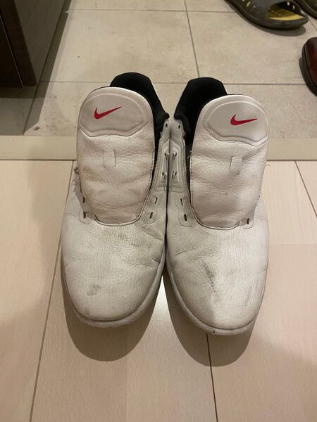 NIKE ゴルフシューズ ホワイトXレッド 26.5cm FITSOLE