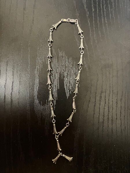 CHROME HEARTS (クロムハーツ) MINI CRSSTL LNK /ミニクロステイルリンクネックレス 16inch