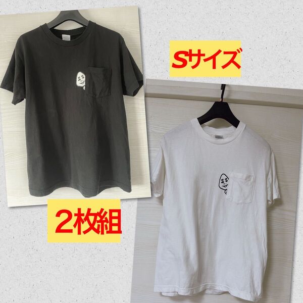 C&K Tシャツ ブラック ホワイト 胸ポケット 四池さん c&k グッズ