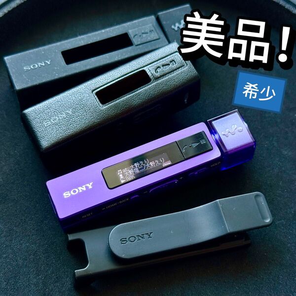 美品 SONY ウォークマンNW-M505 パープル オプションパーツあり