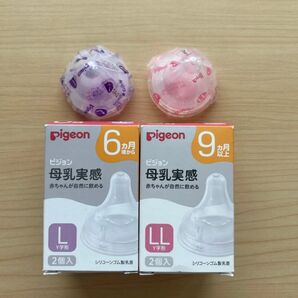 Pigeon ピジョン 母乳実感 乳首 L LL 1個ずつ
