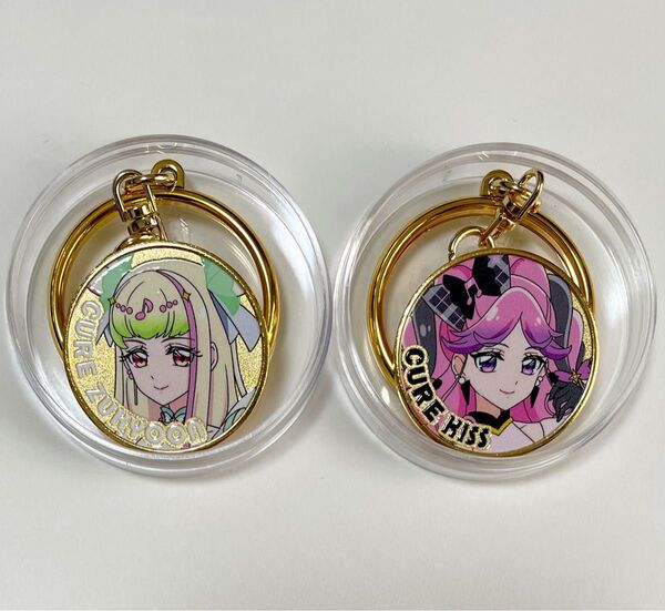 【新品】横浜 プリティストア 限定 キミとアイドルプリキュア♪ 記念メダル&メダル用キーホルダー 2種セット 未刻印 茶平工業