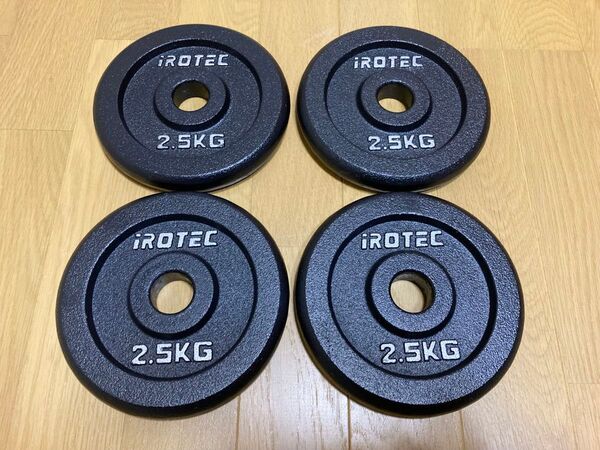 iROTEC アイロテック アイアンプレート 28mm用 2.5kg×4枚 合計10kg バーベル ダンベル