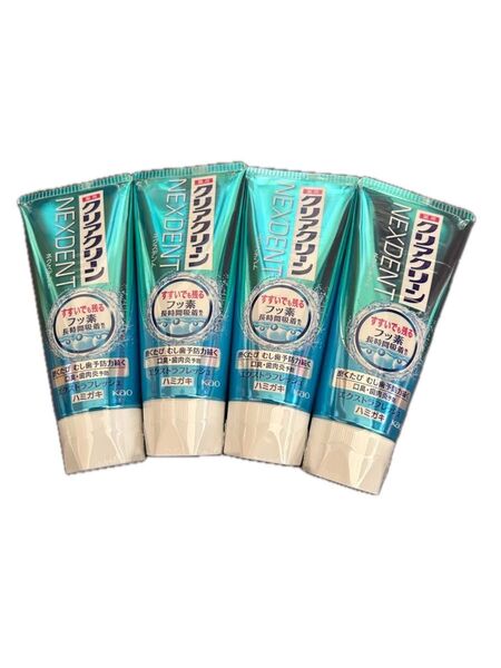 Kao クリアクリーン NEXDENT 薬用クリアクリーン ネクスデント エクストラフレッシュ 120g×4本 ピュアミント有り