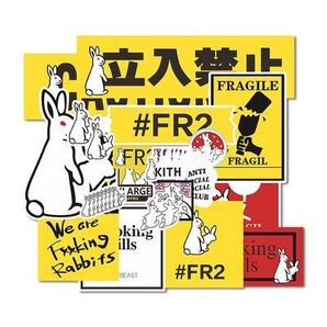 【19枚】ストリート系 防水ステッカー スケボー アート シール ウサギアート