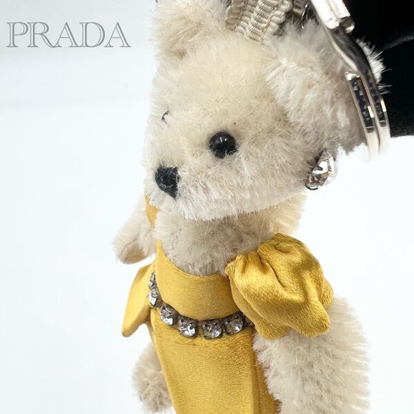 PRADA クマ チャーム付き キーリング ベア キーホルダー 美品