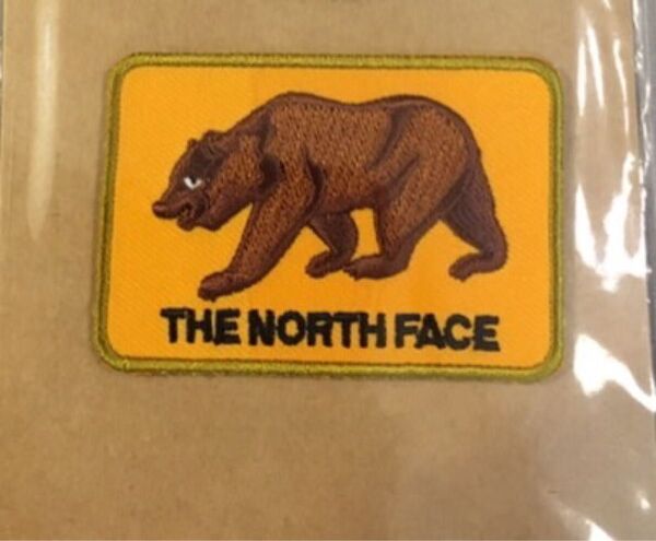 THE NORTHFACEノースフェイス アイロンワッペン クマ 熊 ベア刺繍