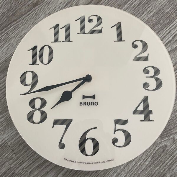 BRUNO 壁掛け時計 アナログ時計 直径約27cm