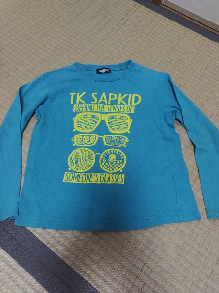 ロンT 長袖 長袖Tシャツ 130 男の子 女の子 ドクロ サングラス