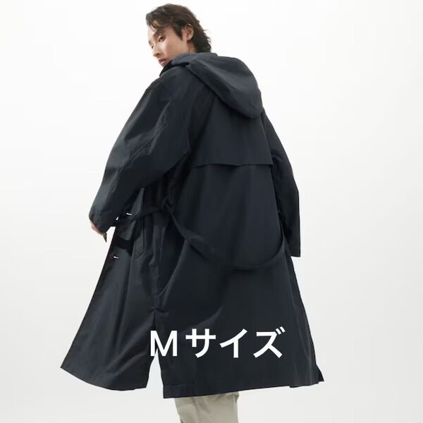 【Mサイズ】UNIQLOU フーデットロングコート ユニクロ