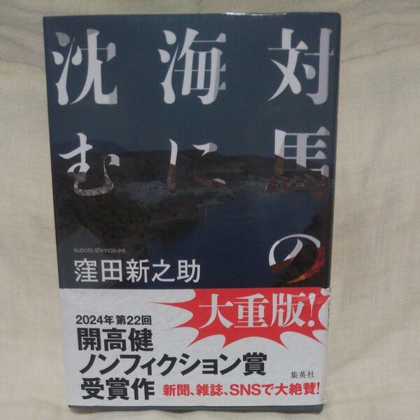 値下げ♪新品/未読品♪対馬の海に沈む 窪田新之助/著です♪