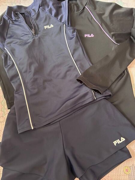 FILA ショートスリーブシャツとショートパンツセット 140cm ラッシュガード 170cm