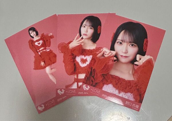 =LOVE イコラブ とくベチュ② 生写真 コンプ 野口衣織