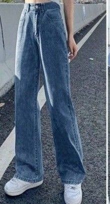 デニムパンツ「レトロ青」