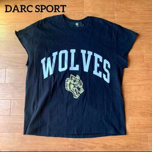美品 ダルクスポーツ WOLVES Tシャツ 袖カットオフ Lサイズ