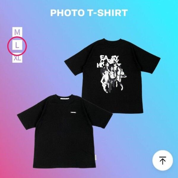 ルセラ LE SSERAFIM ルセラフィム EASY CRAZY HOT JAPAN フォトTシャツ photo Lサイズ