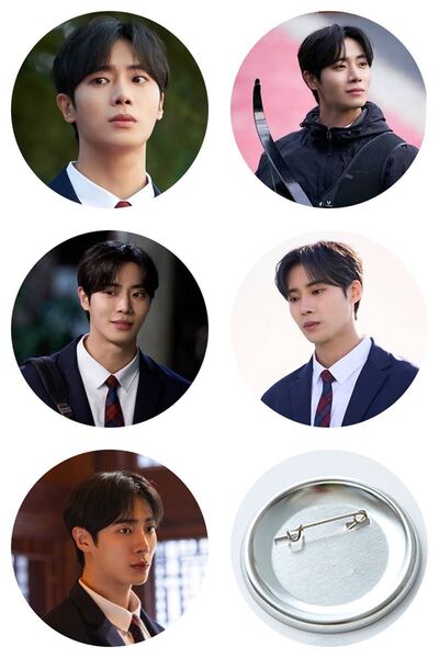 チュヨンウ 缶バッジ ピンバッジ 5点 グッズ 韓国ドラマ トラウマコード 写真