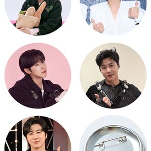 東方神起 ユノ 缶バッジ 5点 1500円 ユンホ ピンバッジ 韓国グッズ 写真