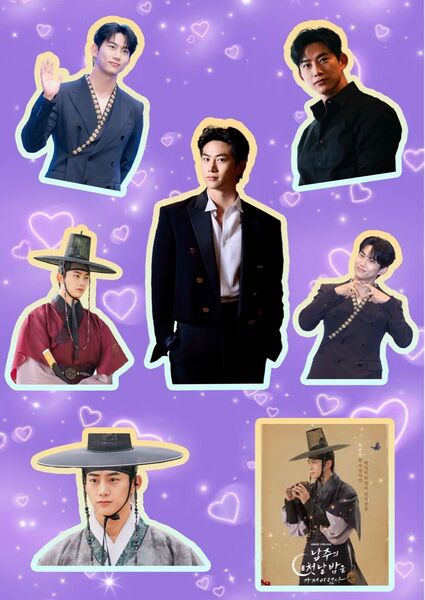 2pm テギョン ステッカーシール グッズ 韓国ドラマ 写真 7枚セット
