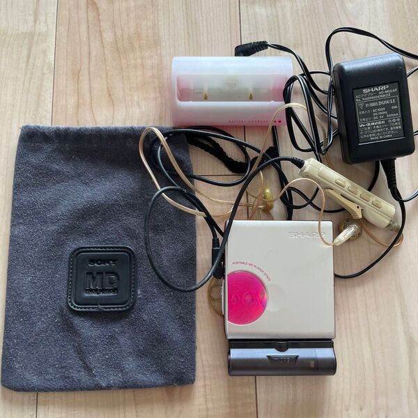 SHARP MD-ST500-P ポータブルMDプレーヤー ジャンク品