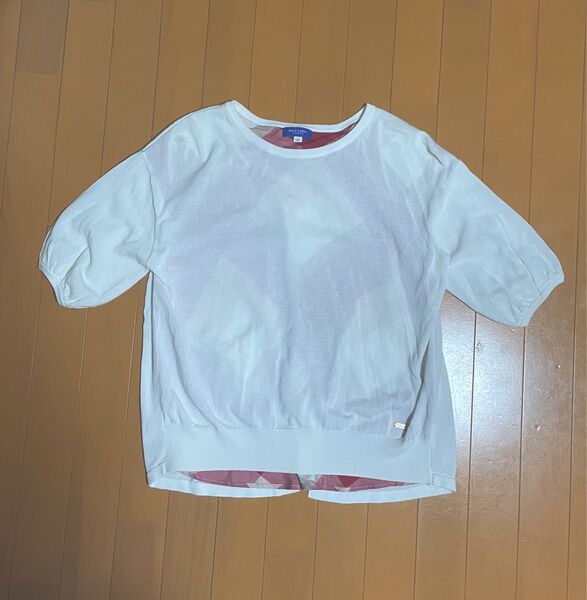 バーバリーブルーレーベル38 5分丈 カットソー