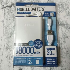 【未開封】モバイルバッテリー 8000mAh