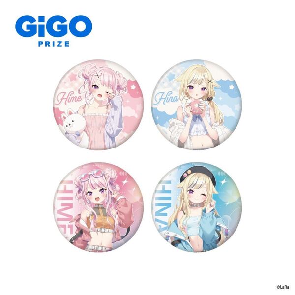 【全4種セット】HIMEHINA 缶バッジ GIGO限定 ヒメヒナ