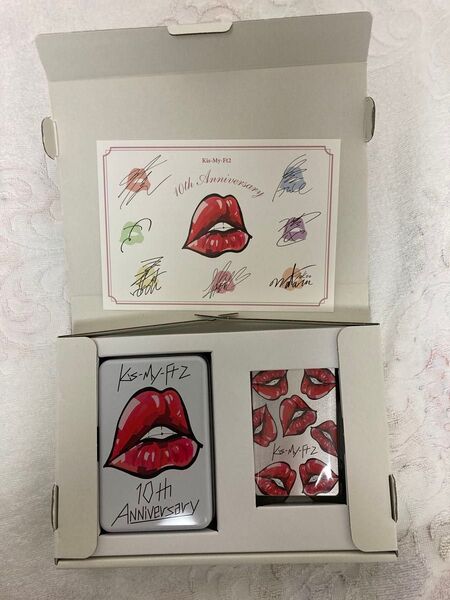 kis-my-ft2 キスマイ 10周年記念品 FC限定 トランプ トランプケース メッセージカード