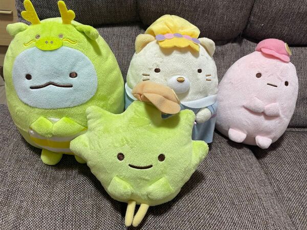すみっこぐらし ぬいぐるみ ねこ とかげ ざっそう たぴおか プライズ