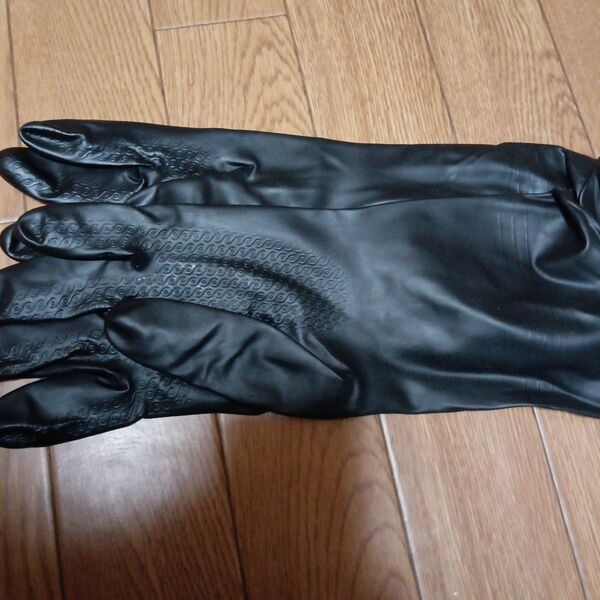 ゴム手袋 黒、ビニール手袋、掃除、食器洗い