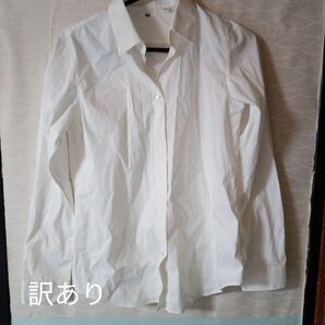 UNIQLO 白シャツ レディース、ブラウス、カットソー、プルオーバー、トップス、ビジネス、通勤、ユニクロシャツ、ワイシャツ