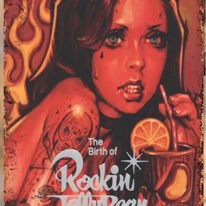 ブリキ看板 The Birth of Rockin Jelly Bean風 インテリア雑貨 ロッキンジェリービーン
