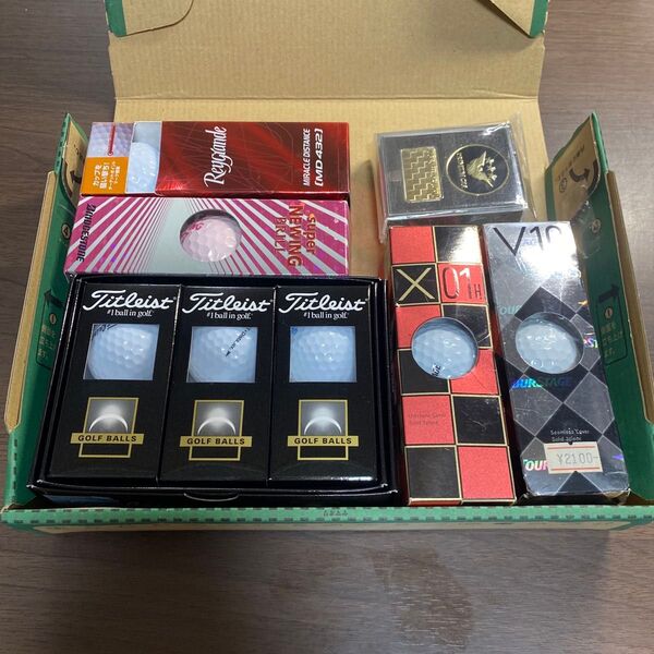 Titleist 等ゴルフボールセット 18個入りマーカー付き