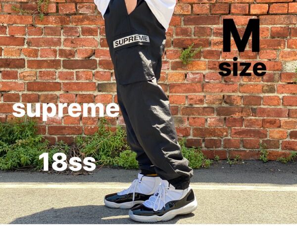 Supreme シュプリーム リフレクターロゴ カーゴパンツ Reflective Taping Cargo Pant 18SS