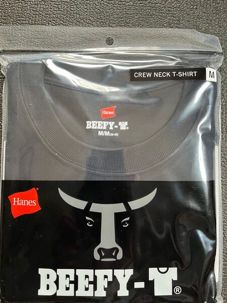 【ヘインズ】ビーフィー Tシャツ Mサイズ ブラック 半袖 男女兼用 黒 BEEFY-T Hanes 肉厚
