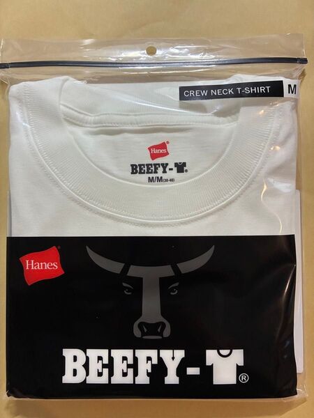 【ヘインズ】ビーフィー Tシャツ BEEFY M ホワイト 半袖 白 男女兼用 BEEFY-T ユニセックス