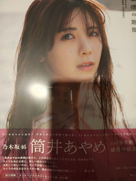 感情の隙間 乃木坂46筒井あやめ1st写真集 細居幸次郎/撮影