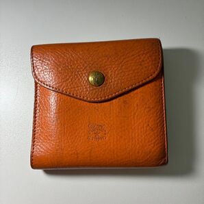 IL BISONTE 二つ折り財布 オレンジ