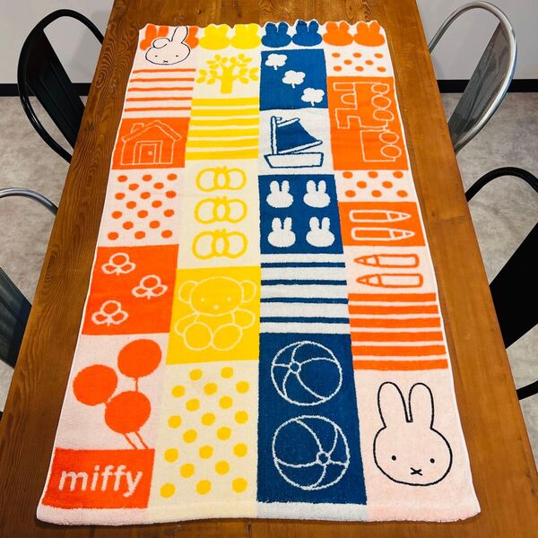 【新品】ミッフィー バスタオル ピースミッフィー 60×120cm