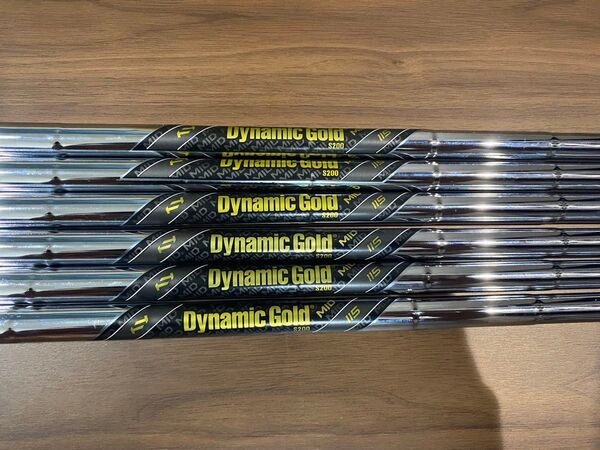 ダイナミックゴールド mid 115 s200 #5〜p 6本セット dynamic gold アイアン用 シャフト ミッド