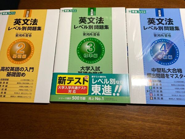 英文法レベル別問題集 2 3 4 3冊セット レベル別問題集シリーズ (改訂版) 安河内哲也 大学入試 高校入試 私大 私立