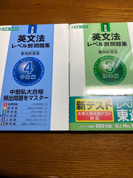 英文法レベル別問題集 3 4 2冊セット レベル別問題集シリーズ (改訂版) 安河内哲也 大学入試 高校入試 私大 私立 国立