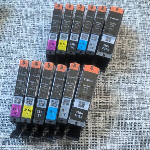Canon BCI-350XL BCI-351XL 12本 12個 純正インク BCI-351XL+350XL キヤノン