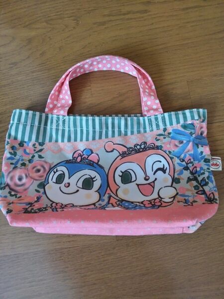 アンパンマン・ドキン・コキン・チーズミニトートバッグ ピンク