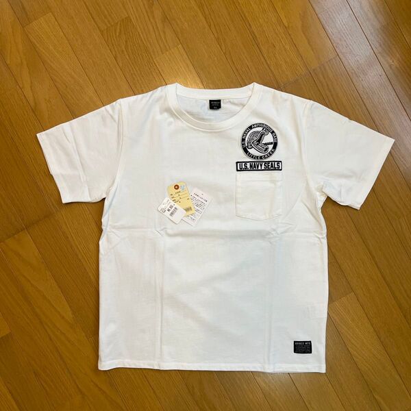 AVIREX S/S US NAVY SEALS T-SHIRT ホワイト色 XLサイズ