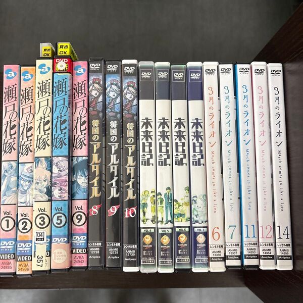 アニメ DVD 17巻セット 未完 不揃い レンタル落ち ケース無し