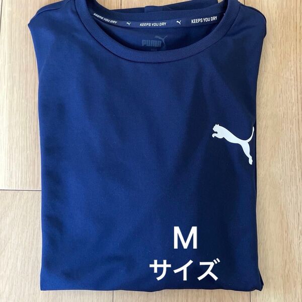 PUMA ネイビー 半袖Tシャツ KEEPS YOU DRY